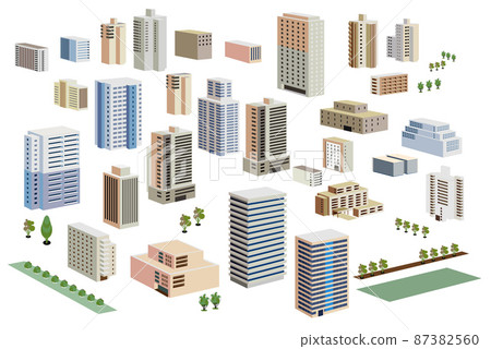 Beautiful cityscape and enjoyable living. Creating a city where people can live brightly and happily. 87382560