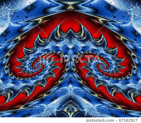 Computer generated abstract colorful fractal artwork 87382927