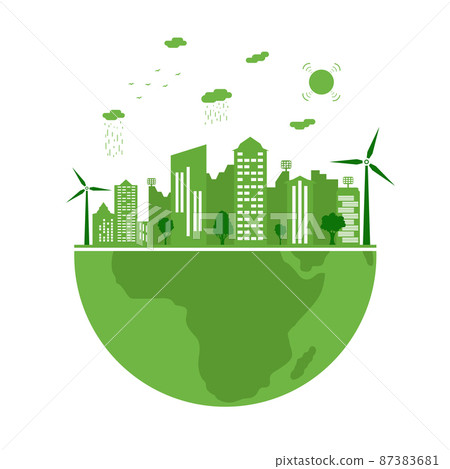 Ecological city and environment conservation. Ecological city and environment conservation. 87383681