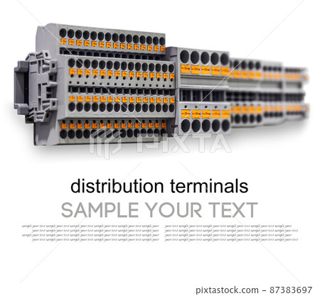 distribution terminals with push-in technology isolated distribution terminals with push-in technology isolated 87383697