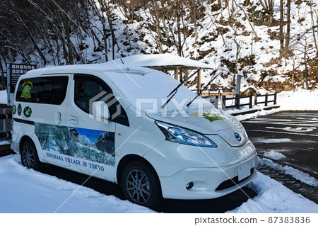 東京都西多摩區檜原村 檜原東京市民之森的雪景 87383836