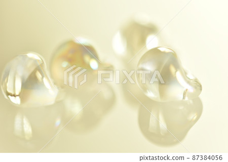 Background material of beads (glass texture) ・ Shine and transparency Background material of beads (glass texture) ・ Shine and transparency 87384056