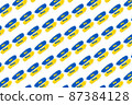 Ukraine flag hand painted pattern 87384128