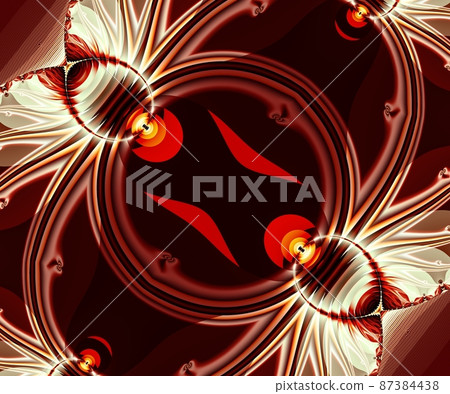 Computer generated abstract colorful fractal artwork 87384438