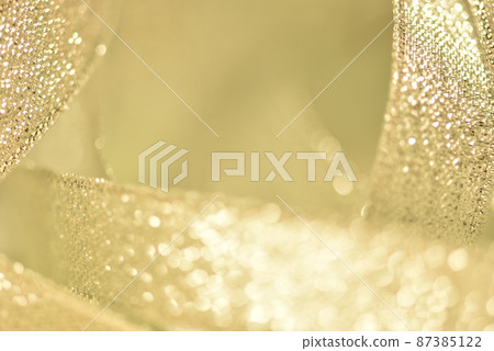 金色（金色）閃光華麗，高級圖像背景材料（模糊） 87385122