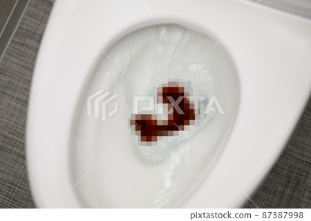 Image of used toilet (mosaic processing) 87387998