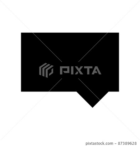 bubble speech icon 87389628