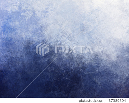 Blue and white background with abstract painting texture and grunge paint brush strokes 87389804