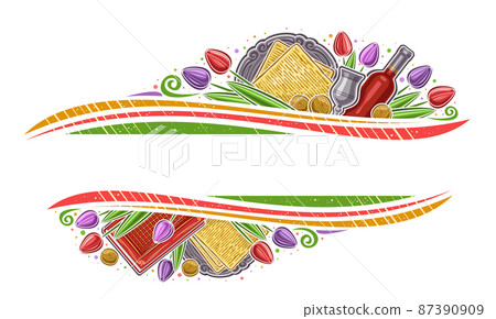 Vector Border for Passover Vector Border for Passover 87390909