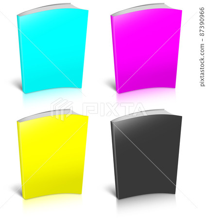 CMYK empty book template 87390966