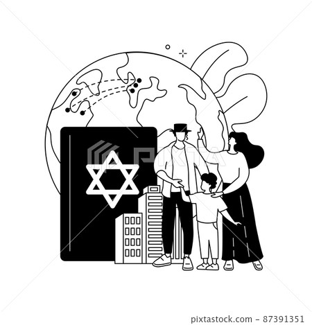 Diaspora abstract concept vector illustration. Diaspora abstract concept vector illustration. 87391351