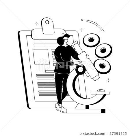 Anemia screening abstract concept vector illustration. Anemia screening abstract concept vector illustration. 87391525