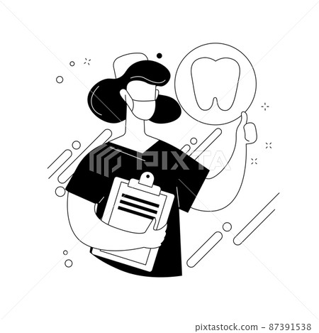 Private dentistry abstract concept vector illustration. Private dentistry abstract concept vector illustration. 87391538