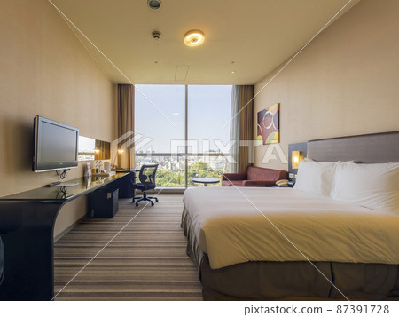Hotel high-floor guest room with view of Taichung Taichung Park, Taiwan / Taichung, Taiwan 87391728