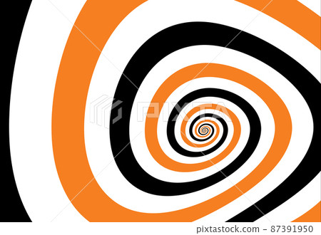 Artistic spiral shape. Vector drawing 87391950