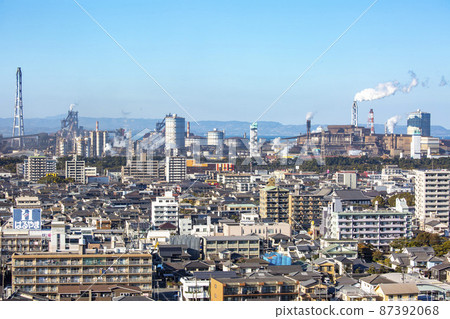 大分市區和鋼鐵廠 大分市區和鋼鐵廠 87392068