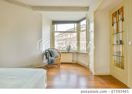 A room with a bed, and unusual maza and cheat doors A room with a bed, and unusual maza and cheat doors 87393465