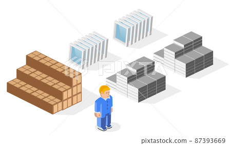 Industrial of city building construction and townhouse 87393669