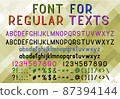Abstract Fashion font alphabet. Typography typeface uppercase lowercase and number. vector illustration 87394144