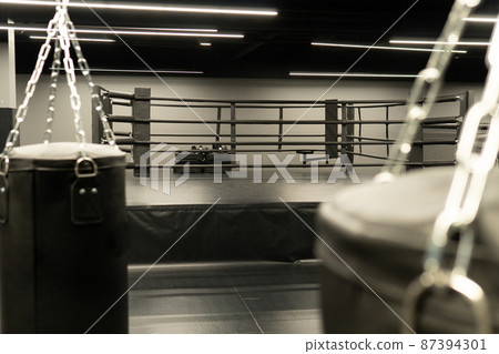 bag punching boxing training exercise, In the afternoon athlete fitness from healthy for bags strength, hit club. Ring circle dark, bag punching boxing training exercise, In the afternoon athlete fitness from healthy for bags strength, hit club. Ring circle dark, 87394301