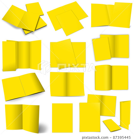 Thirteen Yellow brochures for layouts and presentation design. Thirteen Yellow brochures for layouts and presentation design. 87395445