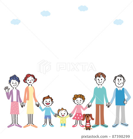 牽手的三代家族,大空,一笑 牽手的三代家族,大空,一笑 87398299