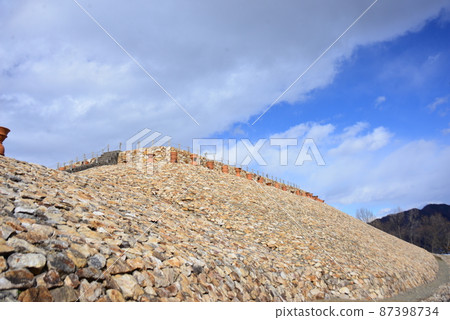 森將軍塚古墳南側的仰角 森將軍塚古墳南側的仰角 87398734