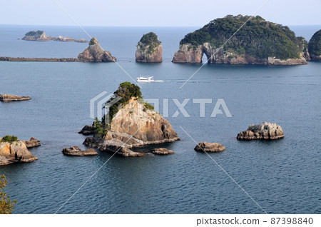 夏山海岸的夜景[和歌山縣那智勝浦町] 87398840