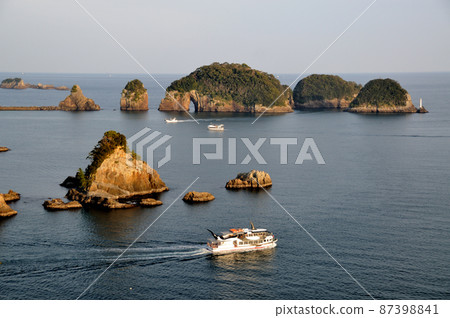 夏山海岸的夜景[和歌山縣那智勝浦町] 87398841