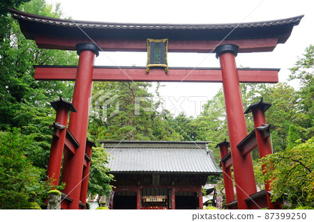 Japan Yamanashi Prefecture Kitaguchi Hongu Fuji Asama Shrine Torii 87399250