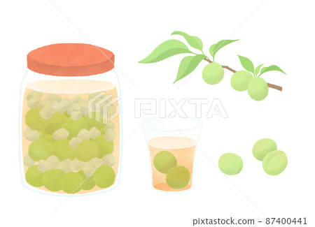 Handmade plum wine using Ome 87400441