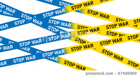 烏克蘭國旗磁帶背景 烏克蘭國旗磁帶背景 87400909