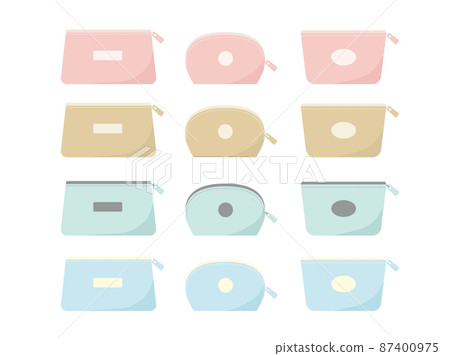 Pouch cloth accessory color variation illustration material set 87400975