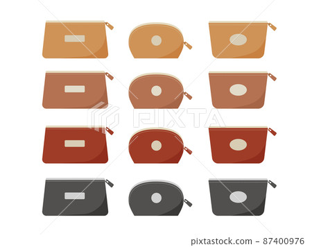 Pouch cloth accessory color variation illustration material set 87400976