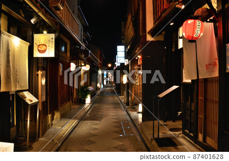 京都河原町五花街之一的仙道町通 87401628