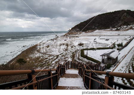 Wajima Winter Shiroyone Senmaida Wajima Winter Shiroyone Senmaida 87403143