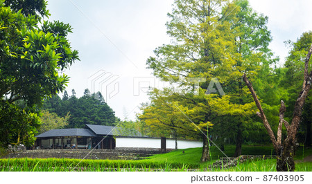 台灣，森林，高山湖泊，明池，遊客中心，台湾、森、山の湖、明志、ビジターセンター、Ming Chi, 87403905