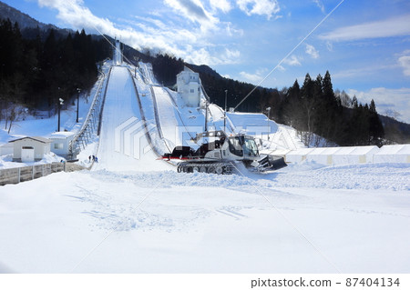 Hanawa ski area jumping platform Hanawa ski area jumping platform 87404134