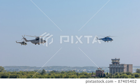 Russian helicopter formation flight Russian helicopter formation flight 87405402