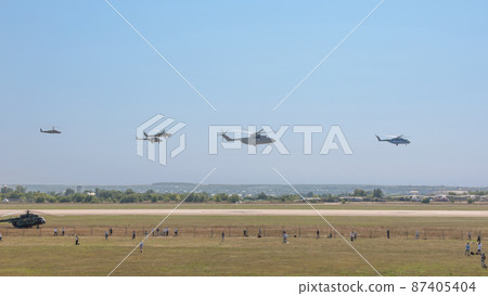 Russian helicopter formation flight 87405404