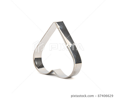 Heart shaped cookie cutter made of stainless steel. Heart shaped cookie cutter made of stainless steel. 87406629