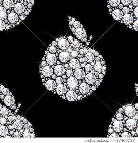 Seamless pattern with an apple vector Seamless pattern with an apple vector 87406787