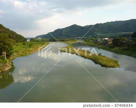 Sagami River seen from Ogura Bridge 87406834