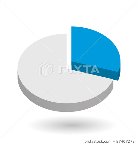 Pie chart vector design element Pie chart vector design element 87407272