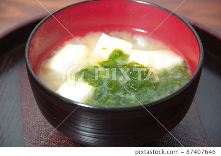 海萵苣豆腐味噌湯 Aosa紫菜豆腐味噌湯 87407646