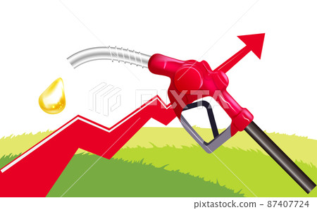 Illustration of gas station 87407724