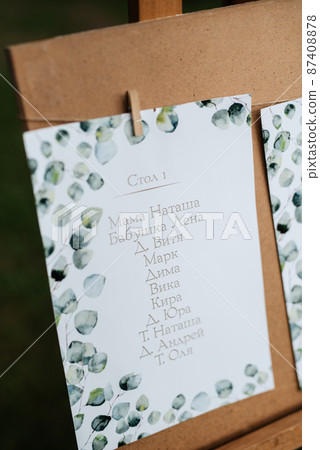 seating plate for restaurant guests seating plate for restaurant guests 87408878