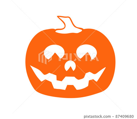Pumpkin Halloween Single Illustration for The Holiday Pumpkin Halloween Single Illustration for The Holiday 87409680