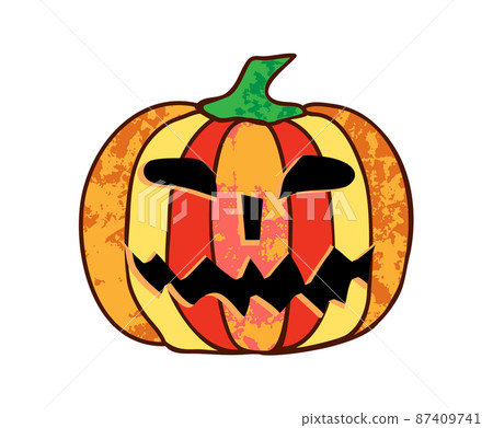 Pumpkin Halloween Single Illustration for The Holiday 87409741