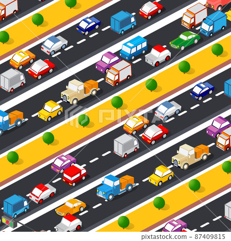 Highway Lifestyle illustration of the city Traffic Vehicles Highway Lifestyle illustration of the city Traffic Vehicles 87409815